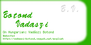 botond vadaszi business card